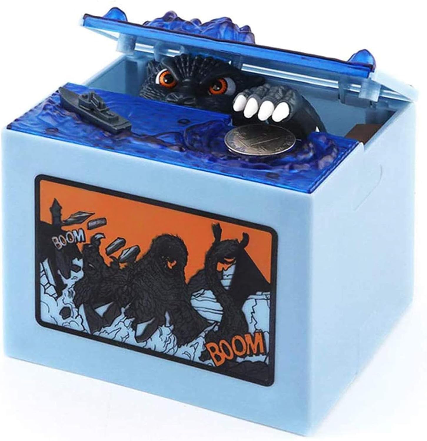 TNOIE - Electronic Stealing Money Bank, Godzilla Coin Box, Monster